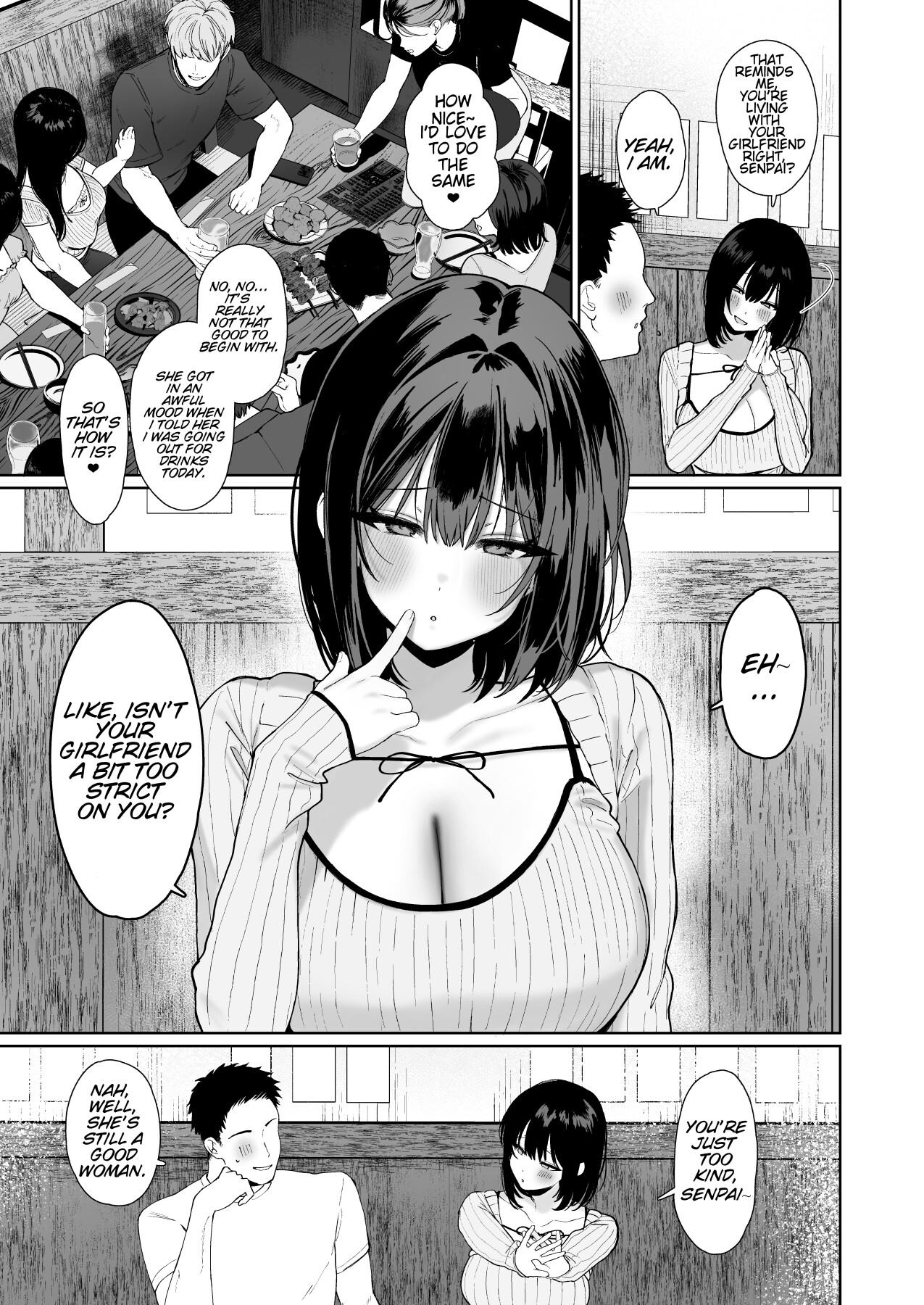 Hentai Manga Comic-A story about having non-stop cheating sex with the kind of woman no boyfriend should be hanging around with.-Read-4